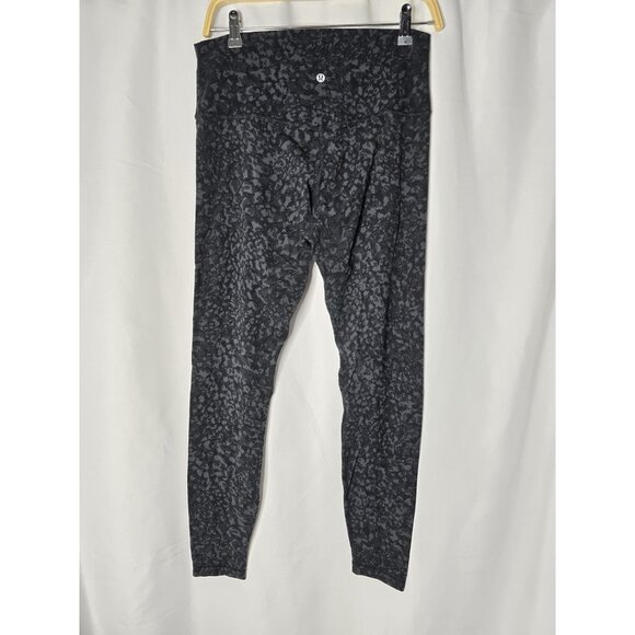 Lululemon Align Pant 28″ Wild Thing Camo Deep Coal Size 10 Nulu W5BSZS Leggings - Picture 1 of 8